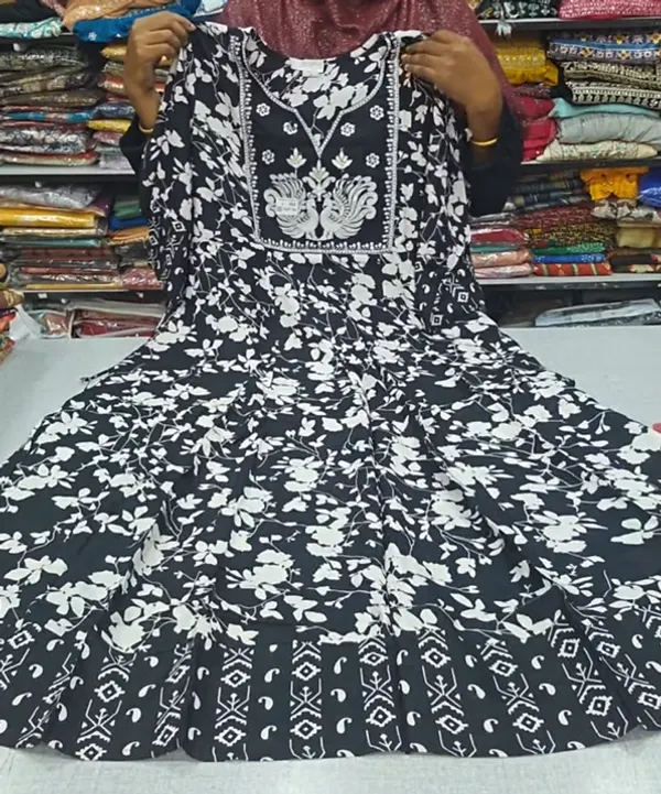 Rayon Anarkali Long Kurti | AK1965